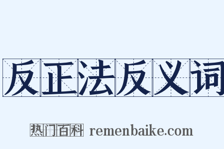 反正法反义词是什么意思的图片